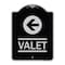 Signmission Valet Left Arrow Heavy-Gauge Aluminum Architectural Sign, 24" x 18", BS-1824-22771 A-DES-BS-1824-22771 - alternate 1